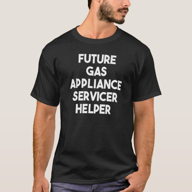 Hjälper för framtida gasutrustningstjänster t shirt (Framsida)