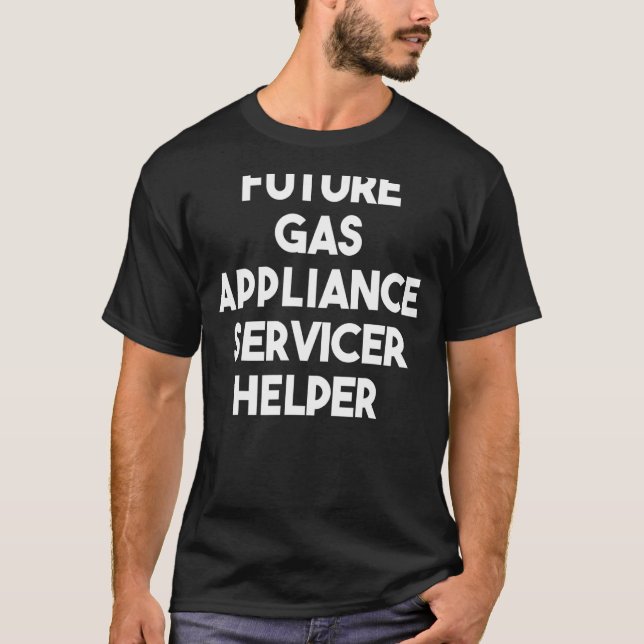 Hjälper för framtida gasutrustningstjänster t shirt (Framsida)