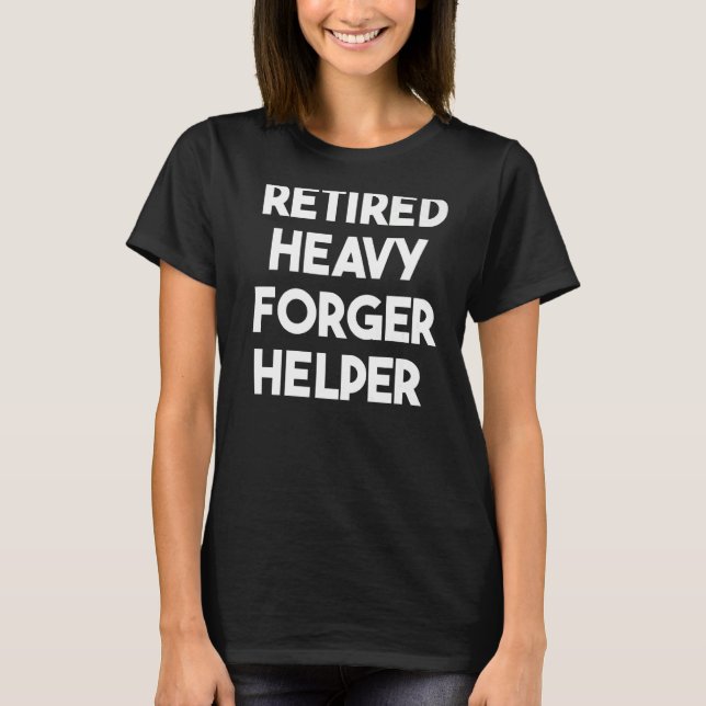 Hjälper för pensionerad, stor förfalskare t shirt (Framsida)