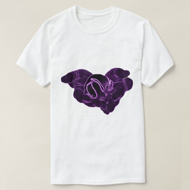 Hjälper hand T-shirt - inspirationskunnighet Desi (Design framsida)