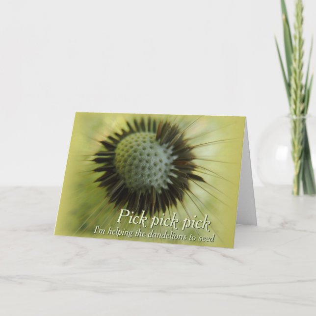 Hjälper maskrosor CC0501 Greeting Card Kort (Framsida)