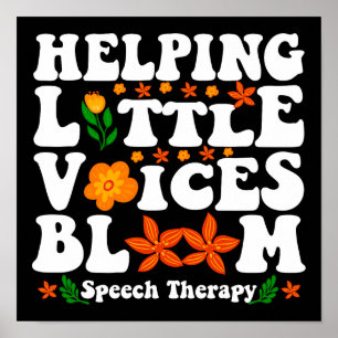 Hjälper små röster att blomstra Logopedi Poster