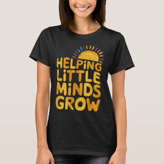 Hjälper små sinnen växa Lärare Wildflower Ck Till T Shirt
