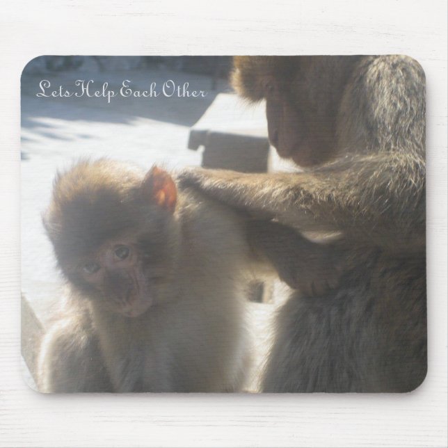 Hjälper till varandra musmatta (Framsidan)
