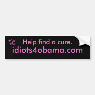 Hjälpfynd boten., idiots4obama.com bildekal