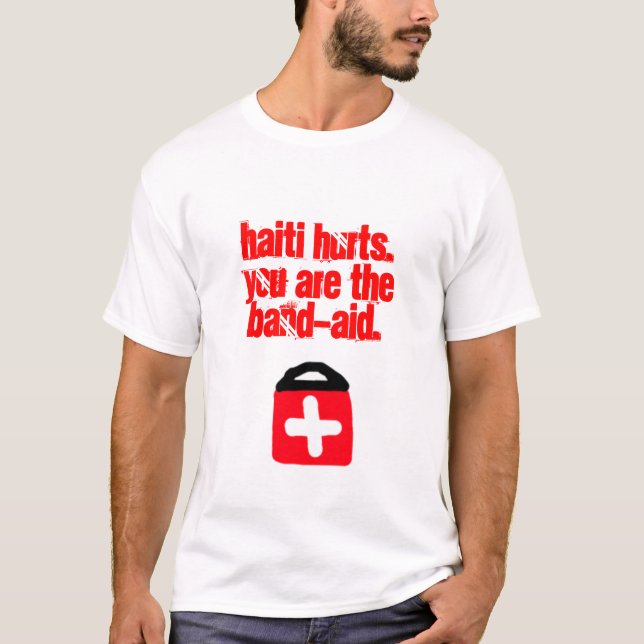 HjälpHaiti manar utslagsplats (vinster går till T-shirt (Framsida)