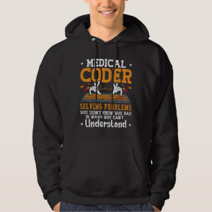 Hjälpkodning för att lösa problem vid medicinsk ko hoodie
