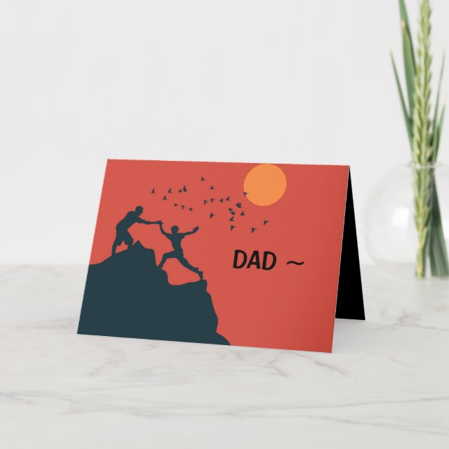 HJÄLPKORT PAPPA FARS DAG TACK KORT (Framsida)