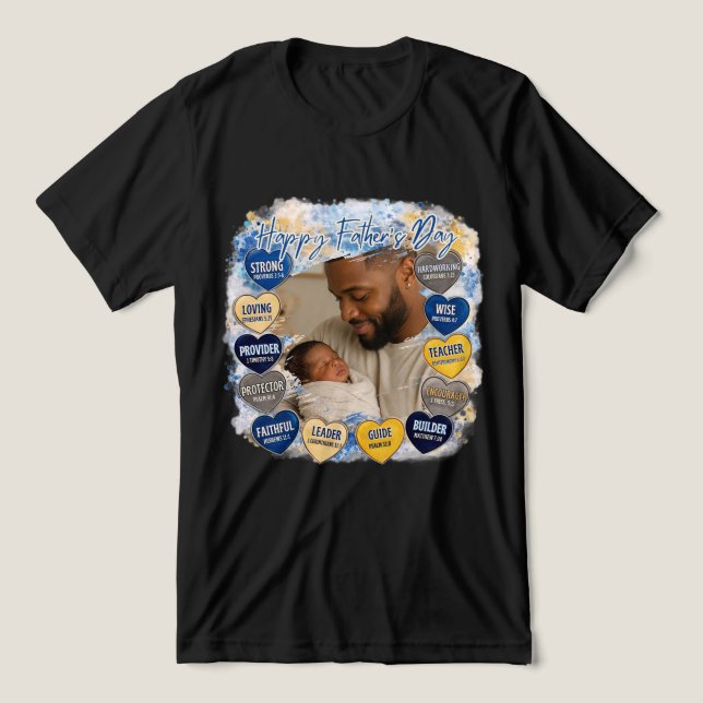 Hjälpligt faderdag-meddelande t shirt (Design Framsida)