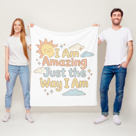 Hjälpsamma Barn affirmation Fantastisk Precis Som  Fleecefilt