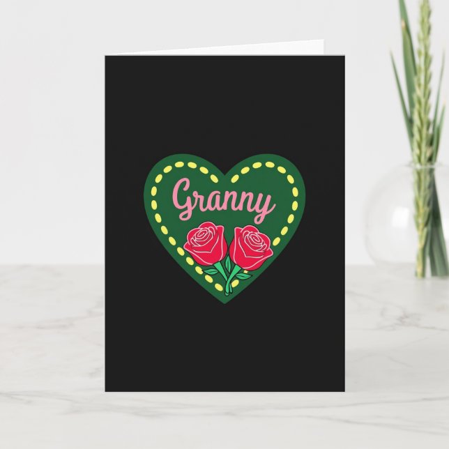 Hjälpsamt Granny-symbolkort Kort (Framsida)