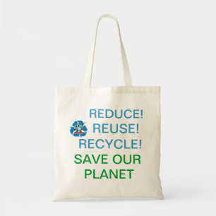 Hjälpspara vårt planet! tygkasse