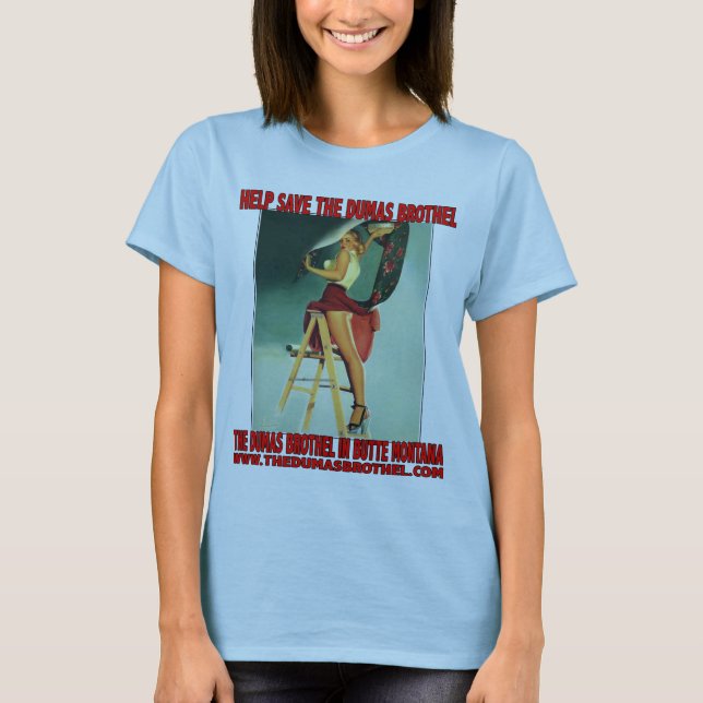 Hjälpsparan de Dumas bordelldamerna behandla som Tee Shirt (Framsida)