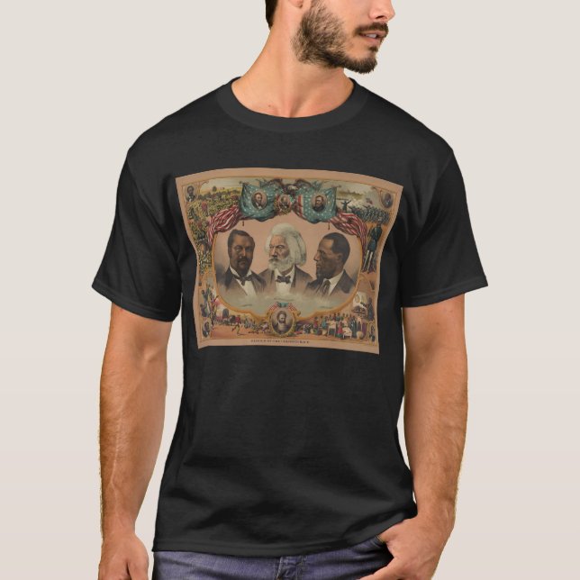 Hjältar av den kulöra tävlingen Frederick 1881 T-shirt (Framsida)