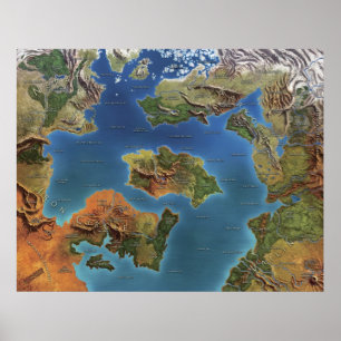 Hjältar av den Nerath leken stiger ombord kartan Poster
