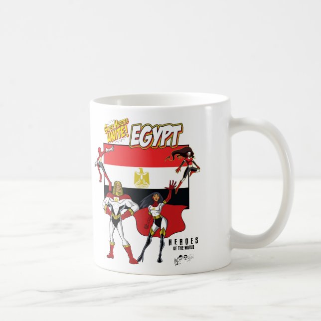 Hjältar av världskaffemuggen - egypten kaffemugg (Höger)