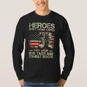 Hjältar Bär Inte Kappor De Bär Hundmärken Och Com T Shirt