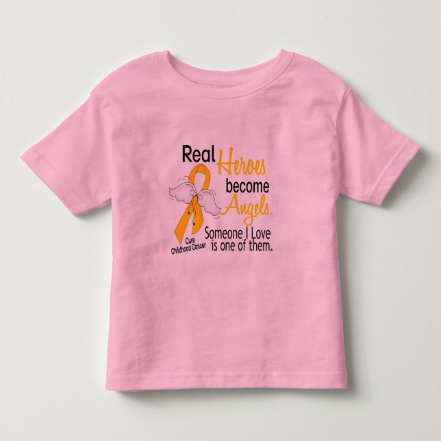 Hjältar blir änglarbarndomcancer tee (Framsida)