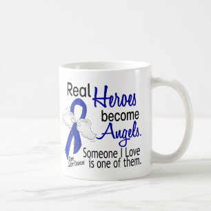Hjältar blir änglarkoloncancer kaffemugg