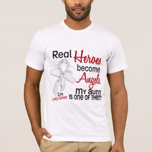 Hjältar blir änglarmosterlungcancer t-shirt