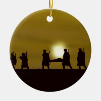 Hjältar för britt WW1 Julgransprydnad Keramik