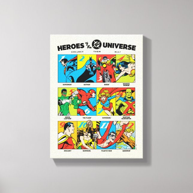Hjältar från DC™ Universe Canvastryck (Framsida)