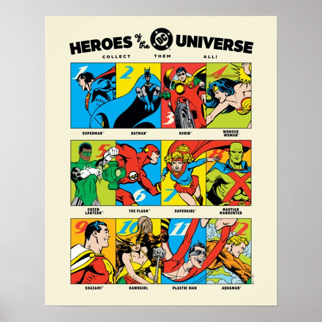 Hjältar från DC™-universumet Poster (Framsidan)