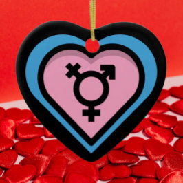 Hjälte av Trans Pride-ornament Julgransprydnad Keramik
