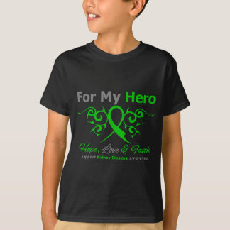 Hjälte för band för njuresjukdom stam- t-shirt