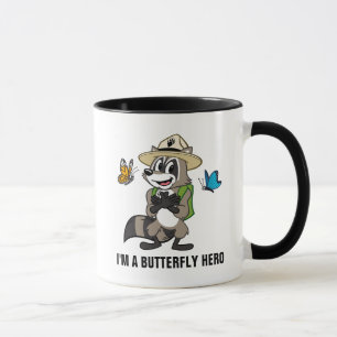 Hjälte för fjäril för skogsvaktarestack - mugg