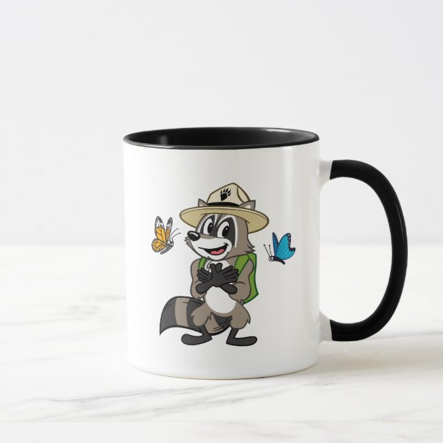 Hjälte för fjäril för skogsvaktarestack | - mugg (Höger)