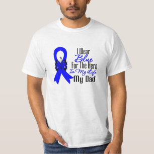 Hjälte för koloncancerband min pappa tee shirt