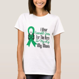 Hjälte för levercancerband min mamma t-shirt