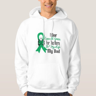 Hjälte för levercancerband min pappa sweatshirt