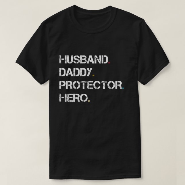 Hjälte för makepappabeskyddande t shirt (Design framsida)