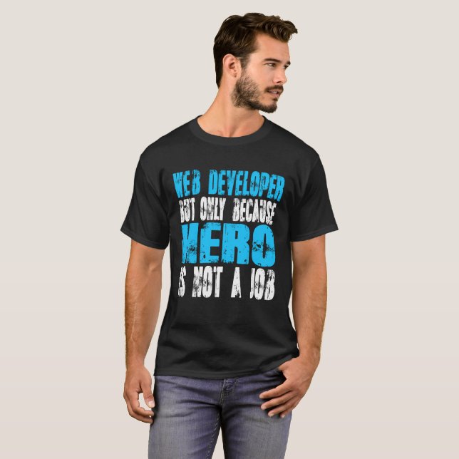 Hjälte för webbenbärare t-shirt (Hel framsida)