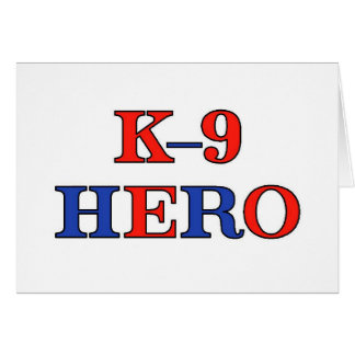 Hjälte K-9 Hälsningskort