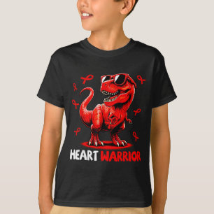 Hjälte Krigare Trex Dinosaurie Hjärt Sjukdom Medve T Shirt
