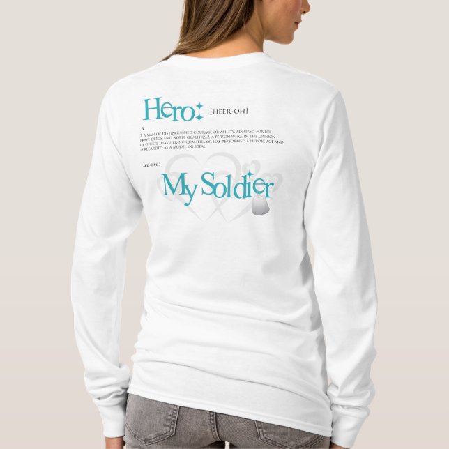 Hjälte: Min soldat Tee Shirt (Baksida)