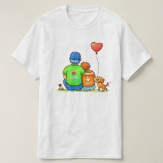 Hjälte Pappa & Kärleksfull Son Herr Minimalist T-S T Shirt