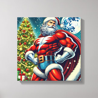 hjälte santamen canvastryck