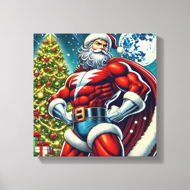 hjälte santamen canvastryck (Framsida)