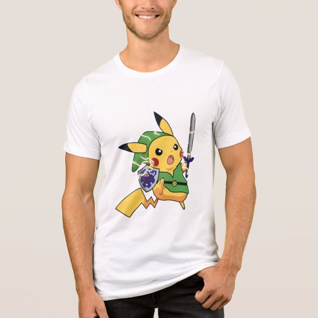Hjälteäventyret Pikachu (pokemon) T Shirt (Framsida)