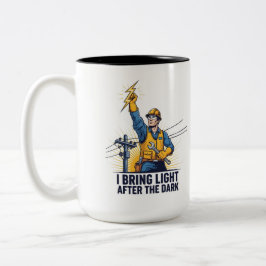 Hjältelinjearbetare Kaffemugge Två-Tonad Mugg