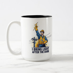 Hjältelinjearbetare Kaffemugge Två-Tonad Mugg