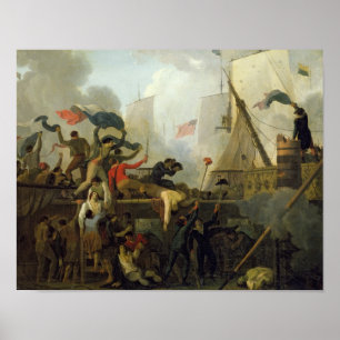 Hjältemod av besättningen av 'Le Vengeur du Peup Poster