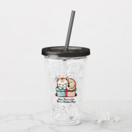 Hjälterikt sovande kattunge - present till kattäls take away mugg