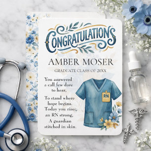 Hjältesjuksköterska (RN) examen hyllning gratulati