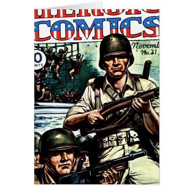 Hjältetecknader Hälsningskort (Framsidan)