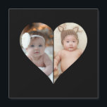 Hjärformad 2 Foto Collage<br><div class="desc">Denna anpassade hjärtformade fotoutformning arrangerar dina favoritminnen vackert i formen av ett hjärta, som symboliserar kärlek och anknytning. Perfekt för speciella tillfällen som årsdagar, bröllop eller Alla hjärtans dag, denna design framhäver dina älskade minnen meningsfullt och konstnärligt. Dess unika layout skapar en visuellt fängslande souvenir, idealisk för att ge bort...</div>
